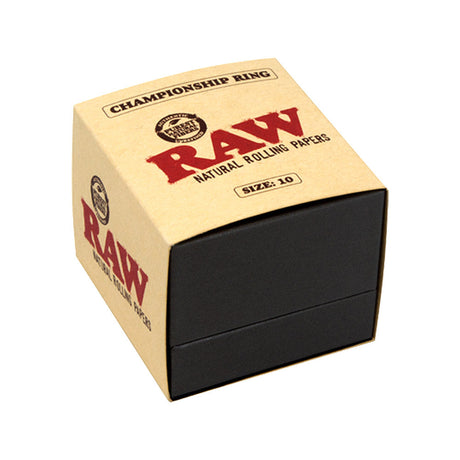 RAW Championship Double Cone Holder Ring in box, front view, ideal for rolling enthusiasts