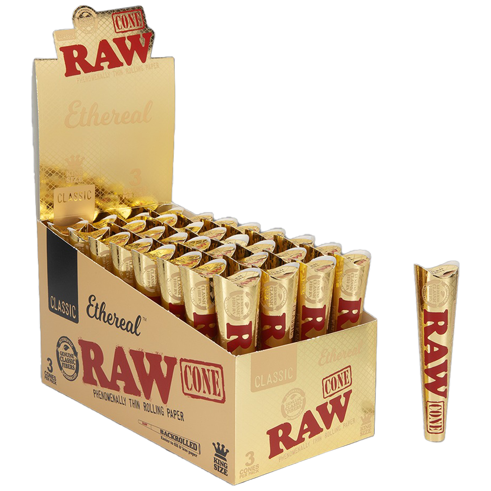 RAW Ethereal Cones | 32pk Display