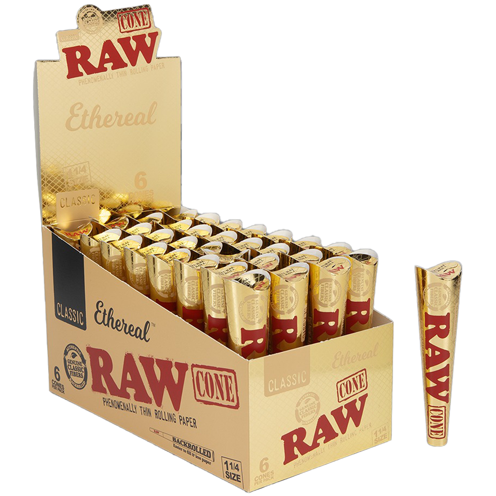 RAW Ethereal Cones | 32pk Display