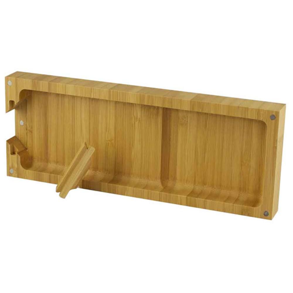 RAW Triple Flip Rolling Tray made of wood, 10" x 10.5" size, front view on white background