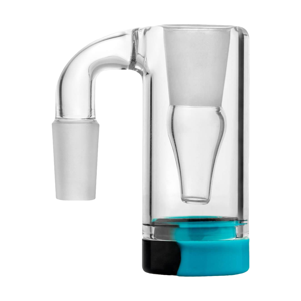 PILOT DIARY 14mm Male Reclaim Catcher with Blue Silicone Jar - Front View