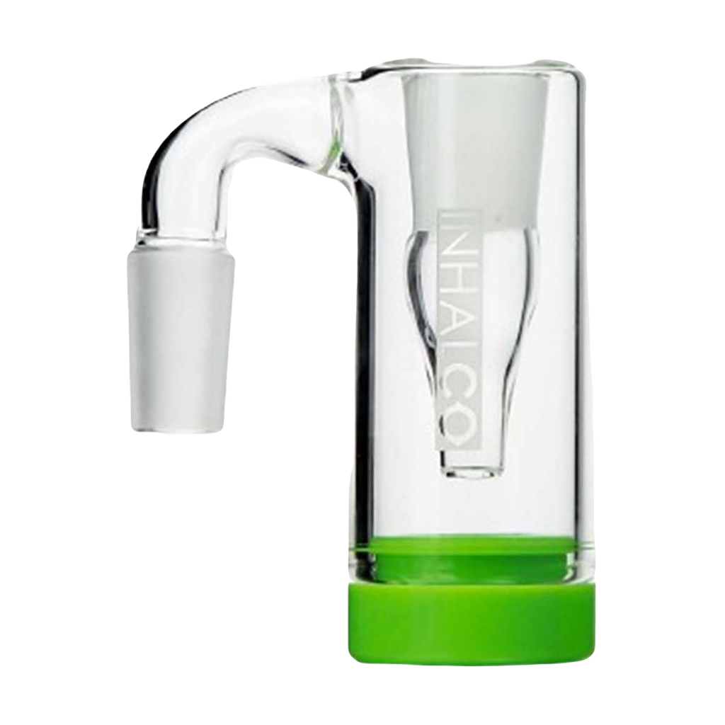 PILOT DIARY 14mm Male Reclaim Catcher with Silicone Jar in Green, Front View