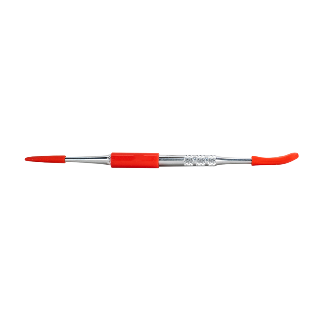 Blue Blood Dabber Tool Jar, dual-ended with silicone grips, front view on white background