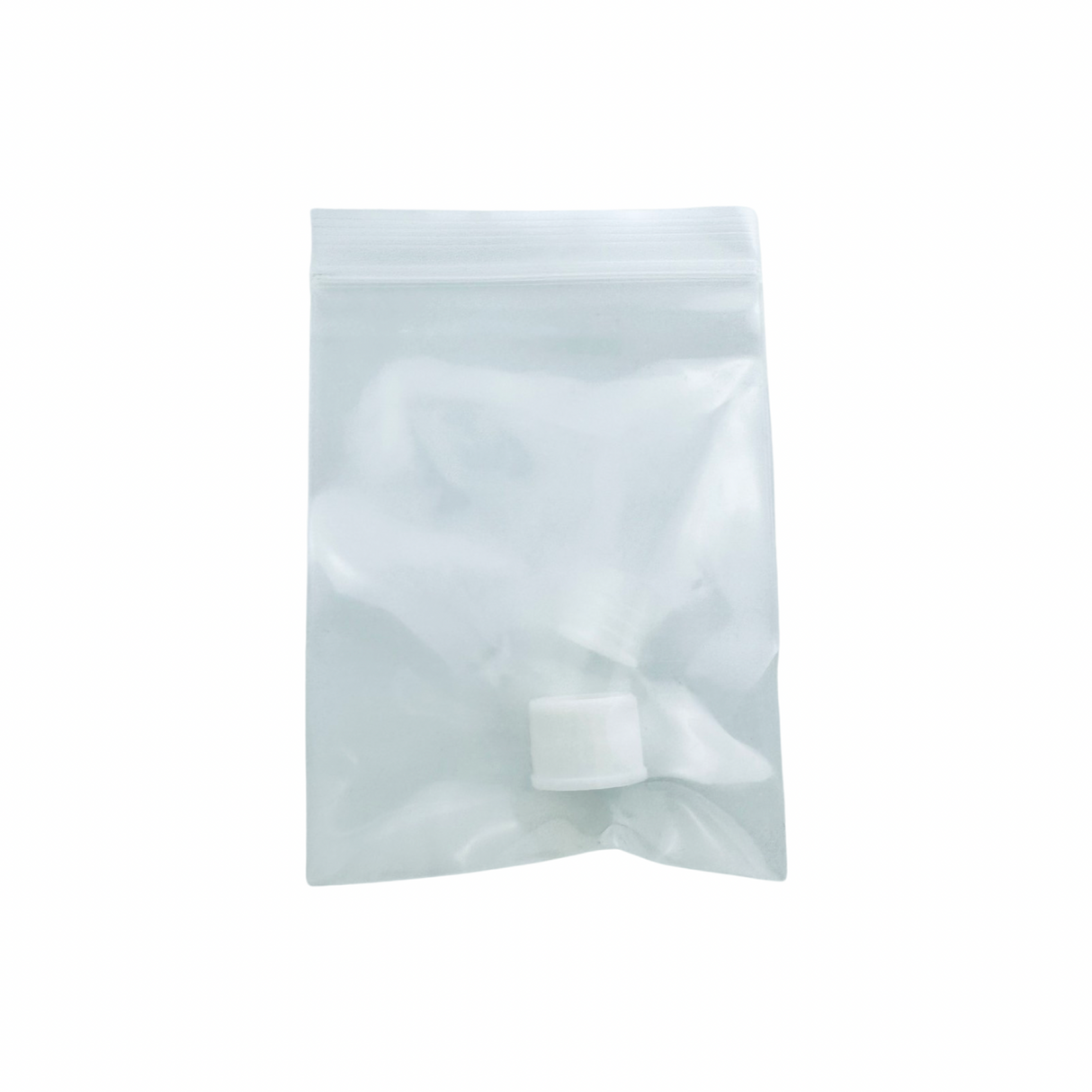 MAV PRO Replacement Cap and Stopper for Ash Catcher in sealed package, front view, essential dab rig accessory