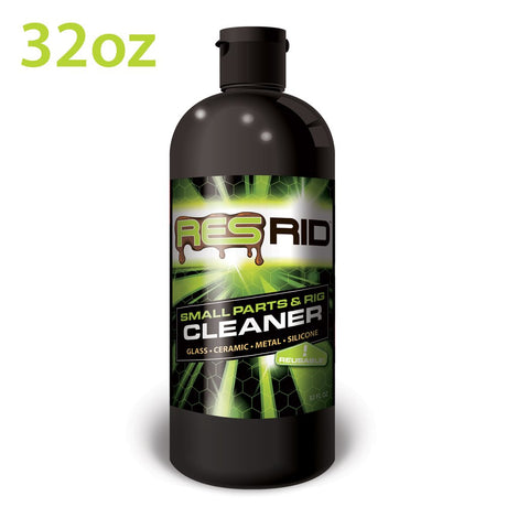 32oz ResRid Cleaner by Thick Ass Glass, front view on white, for glass/ceramic/metal/silicone