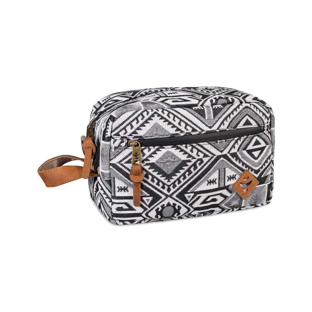 Revelry Supply Stowaway in Aztec design with heavy-duty rubber and silicone materials, front view.