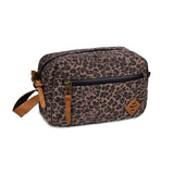 Revelry Supply Stowaway in Leopard Print, Heavy-Wall Rubber & Silicone, Side View