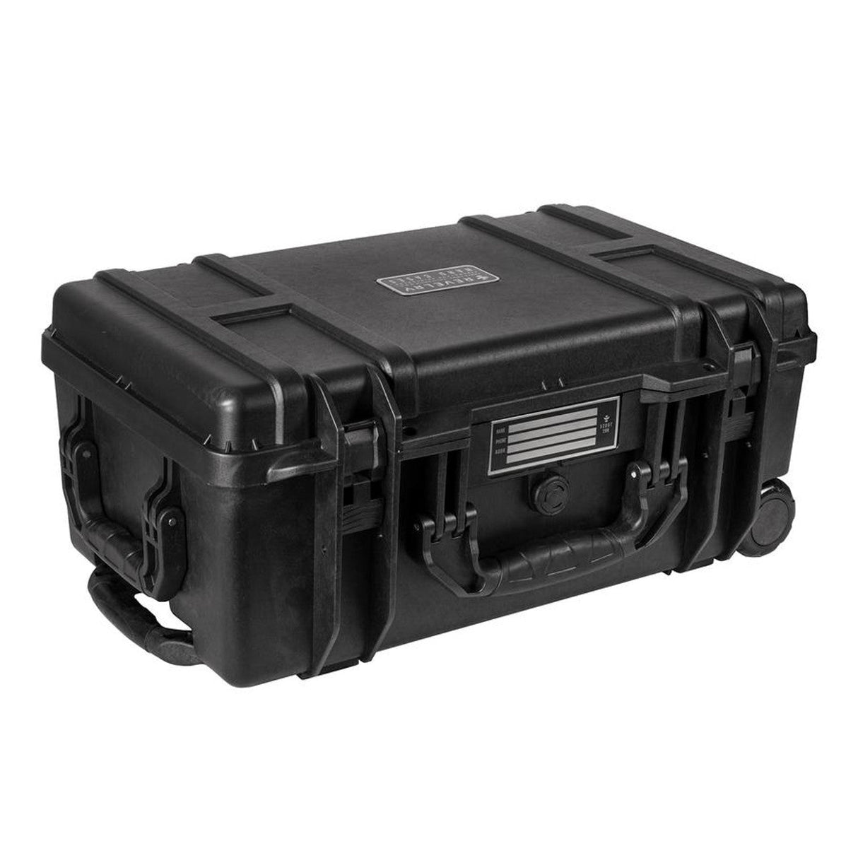 Revelry Supply - The Scout 20" Roller Hard Case in Black, Front View, Durable and Secure