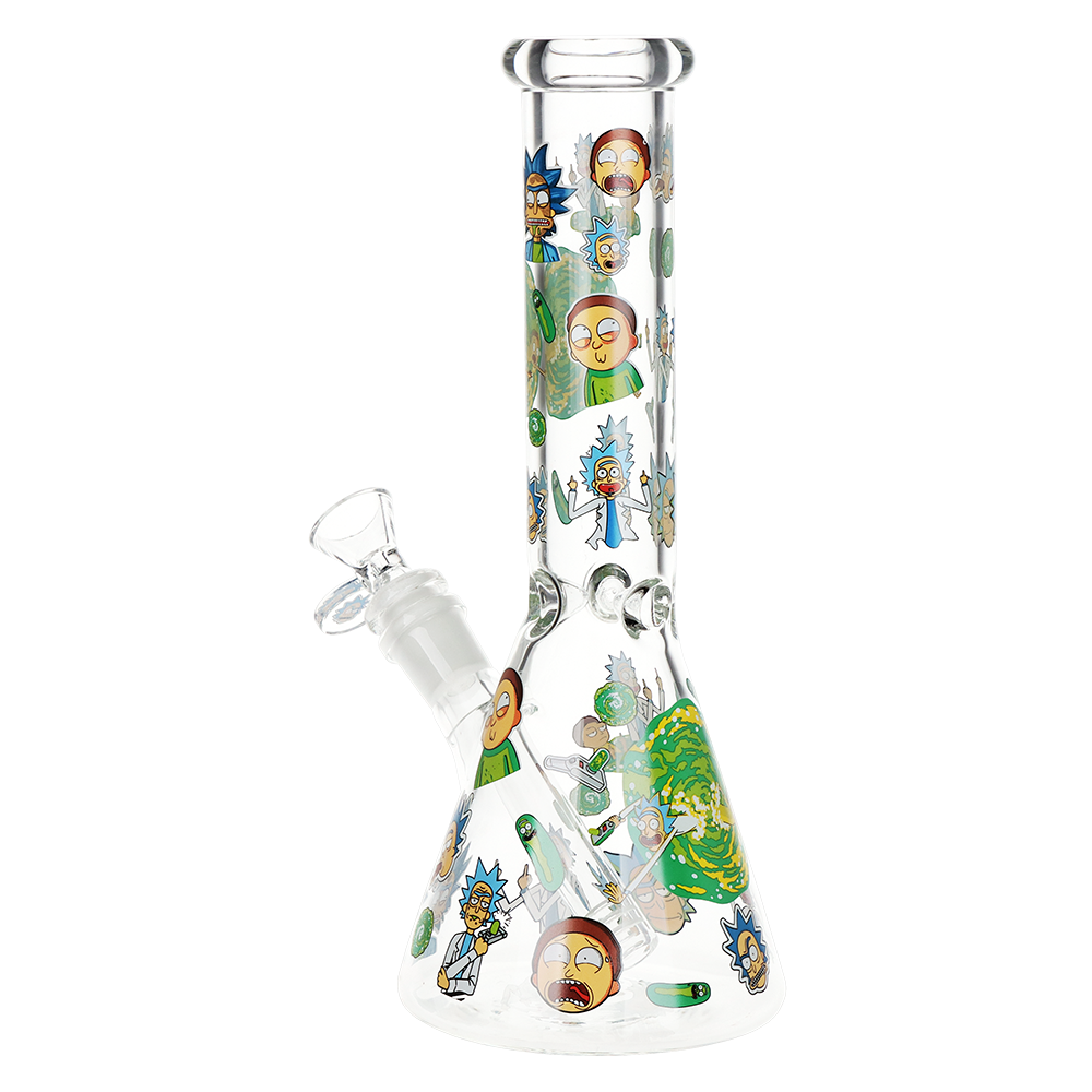 Rich & Shorty Portal Beaker Glass Water Pipe | 9.75" | 14mm F