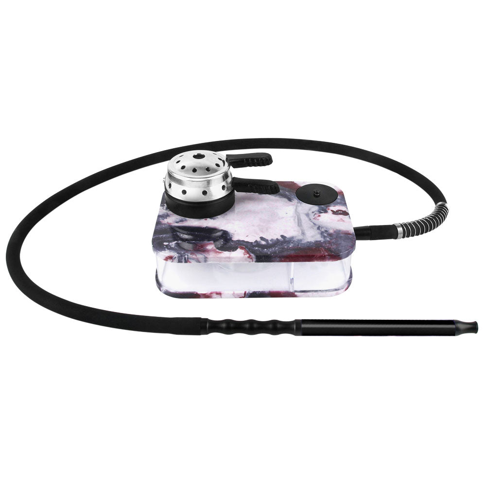 RIP Boxx Acrylic Tabletop Hookah with LED, Assorted Colors, 1-Hose, Front View