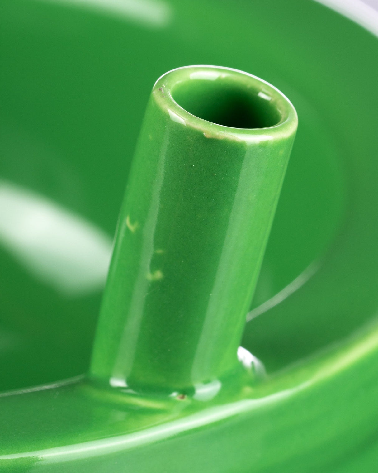 Close-up of Roast & Toast Cereal Bowl Pipe in Green, Ceramic Novelty Gift for Dry Herbs