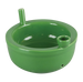 Roast & Toast Ceramic Cereal Bowl Pipe in Green, Novelty Gift, Top View