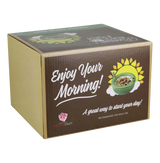 Roast & Toast Ceramic Cereal Bowl Pipe packaging with 'Enjoy Your Morning' slogan