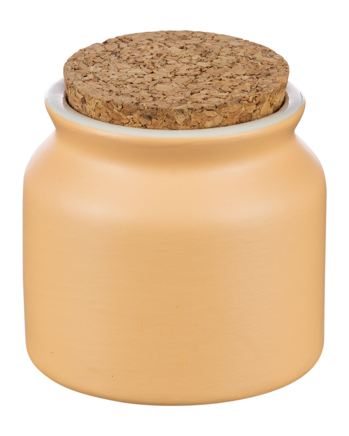 Roast & Toast Ceramic "Treasure Chest" Stash Jar with Cork Lid - Front View