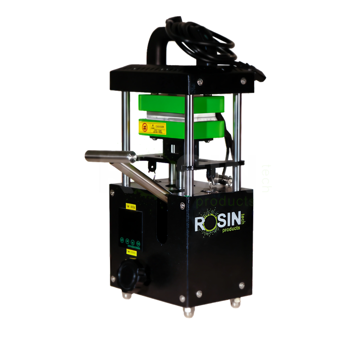 Rosin Tech Smash™ - Compact Plug-In Rosin Press, Black, for Dry Herbs - Front View