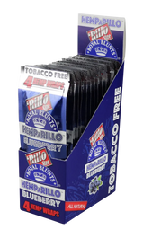 Royal Blunts Hemparillo Hemp Wraps, Blueberry Flavor, 15-Pack Display Box