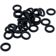 LA Pipes Rubber O-Rings for Pull-Stem Slides, 3 pack, displayed on a seamless black background