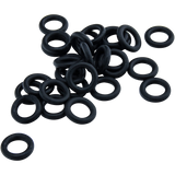 LA Pipes Rubber O-Rings for Pull-Stem Slides, 3 pack, displayed on a seamless black background