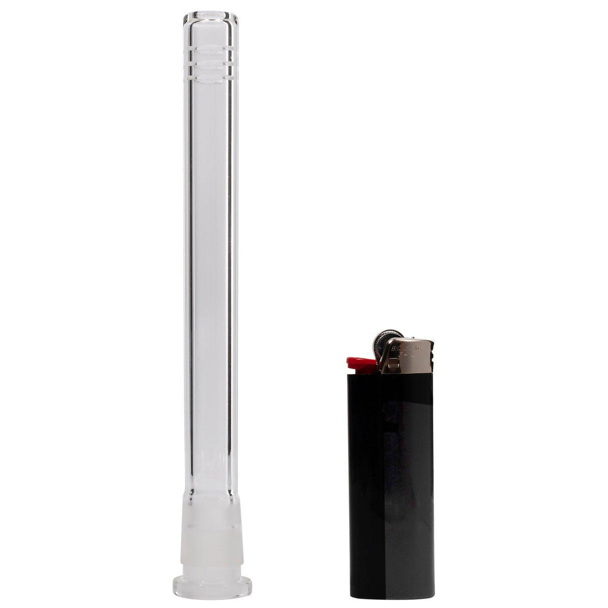 Rupert's Drop 14mm to 18mm Low-Pro Diffused Downstem for Bongs - Clear Borosilicate Glass