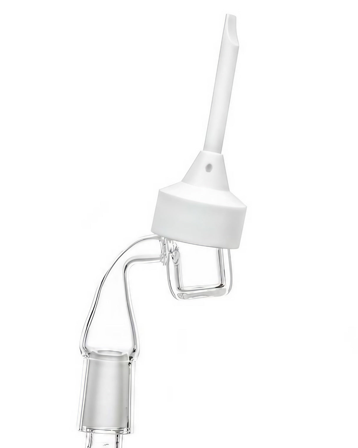 Rupert's Drop Ceramic Carb Cap & Dabber for 14/18mm - Easy Cleaning, Side View