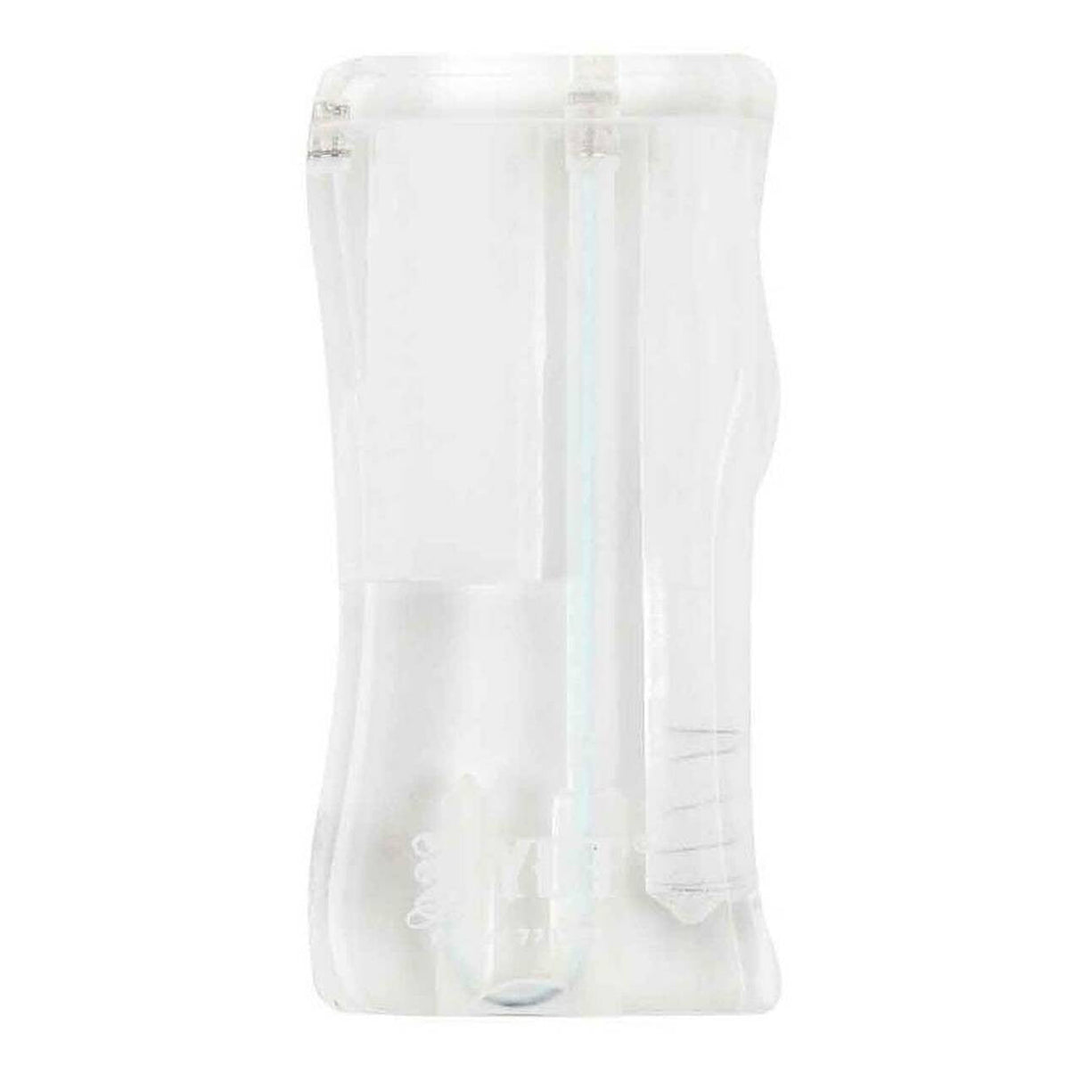 RYOT Large 3" Acrylic Taster Box with Matching Taster, front view on white background