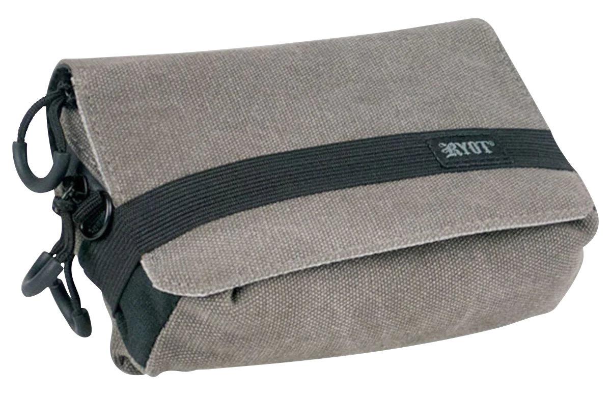 RYOT Piper SmellSafe Case in Gray - 8"x5" Portable Odor-Proof Bag with Zipper