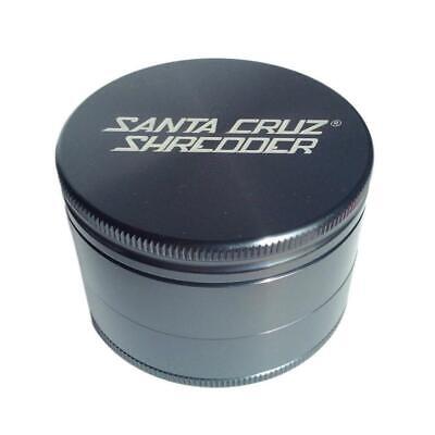 Santa Cruz Shredder Large 3 Piece Grinder in Gun Metal, compact and portable design