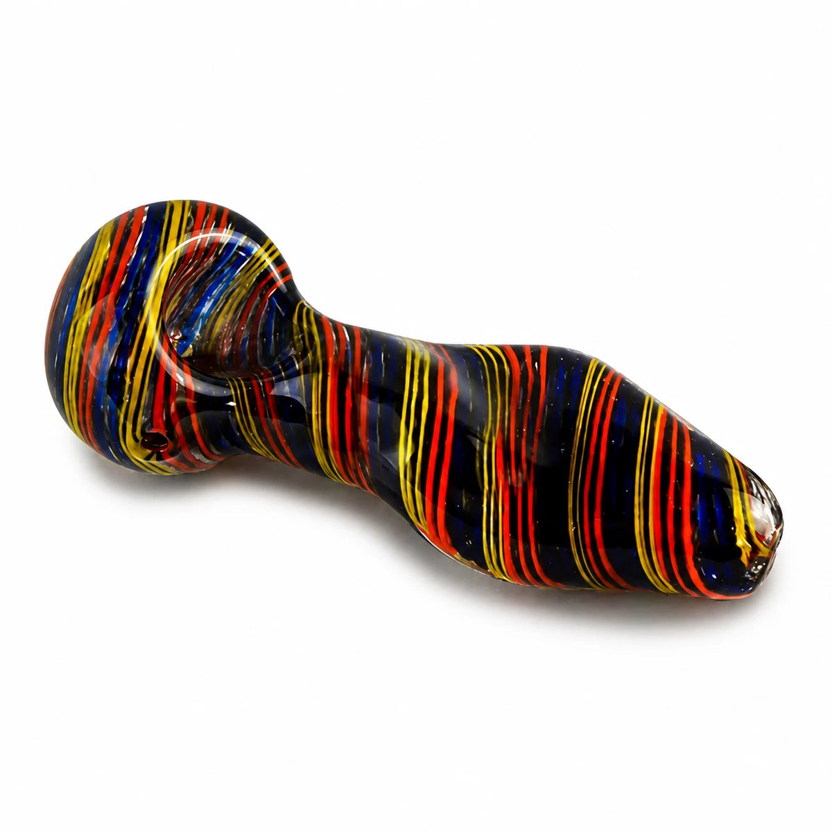 4" Candy Stripes Glass Hand Pipe