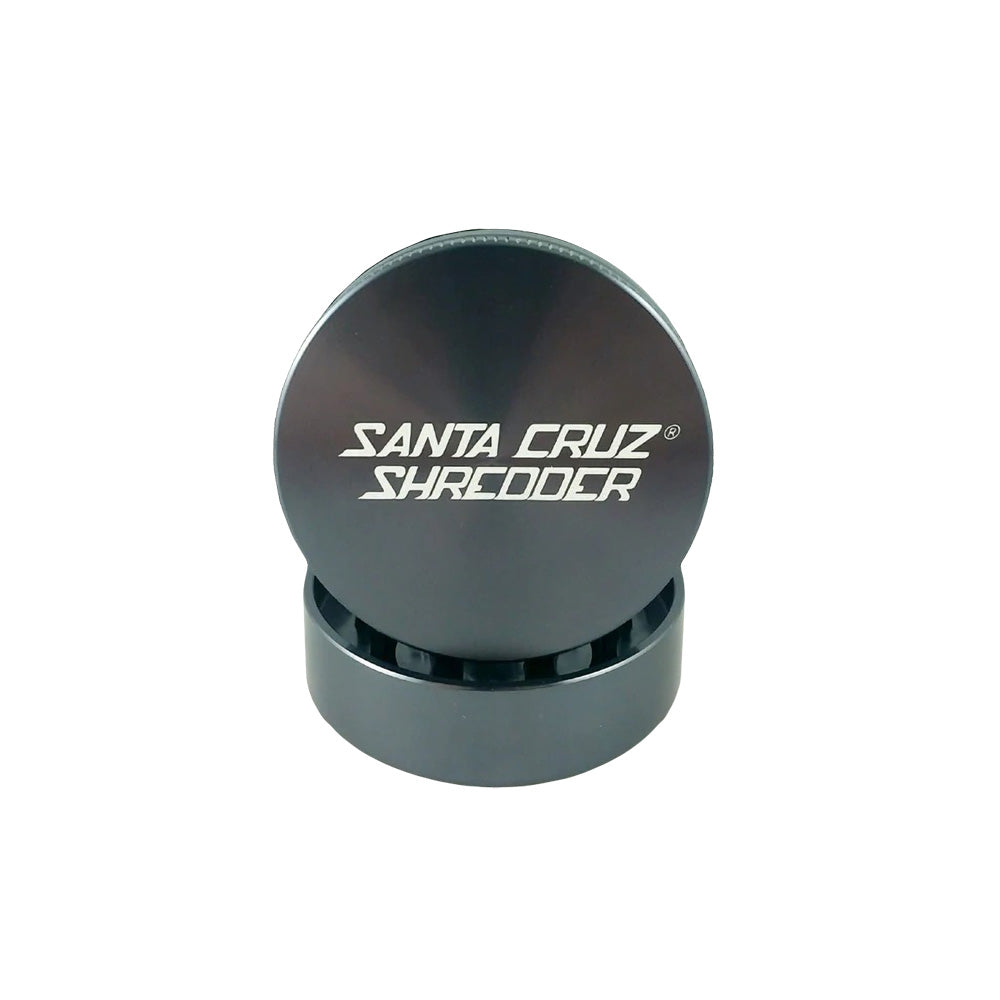 Santa Cruz Shredder Medium 2-Piece Grinder in Black - Front View on White Background