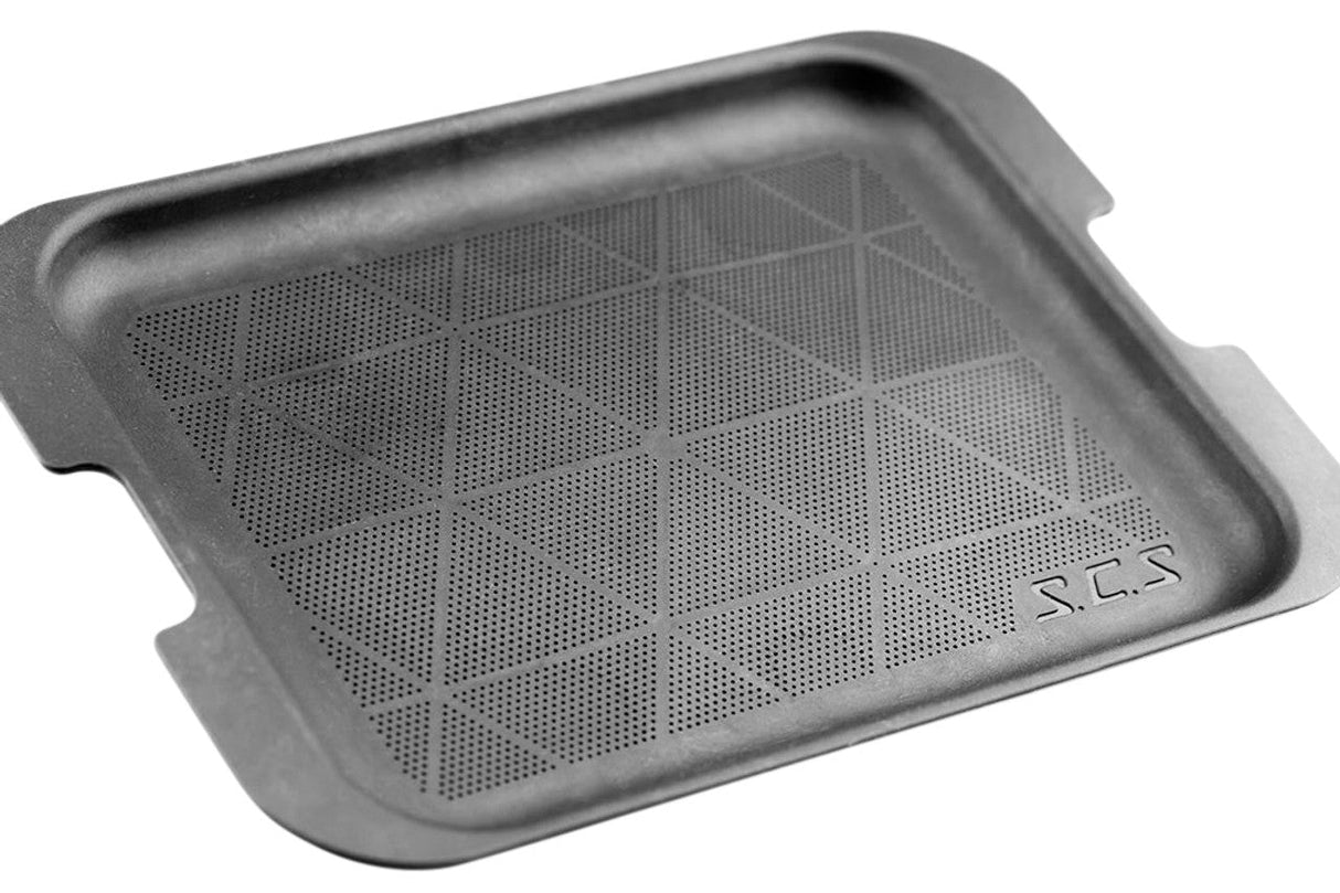 Santa Cruz Shredder Small Hemp Tray Sifter Kit in Gray, Compact and Biodegradable Design