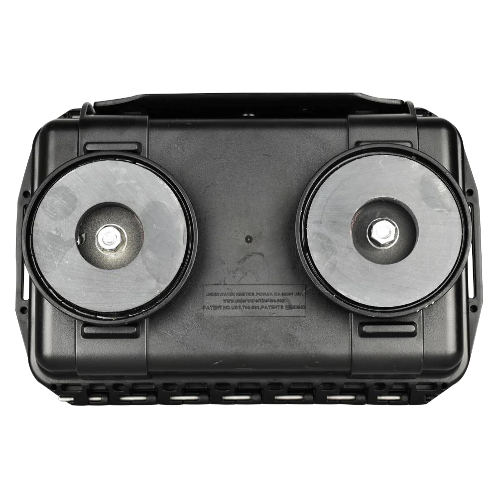 Black Secret Safe with Vacuum Seal and Rubber Padding, Compact and Portable, Front View