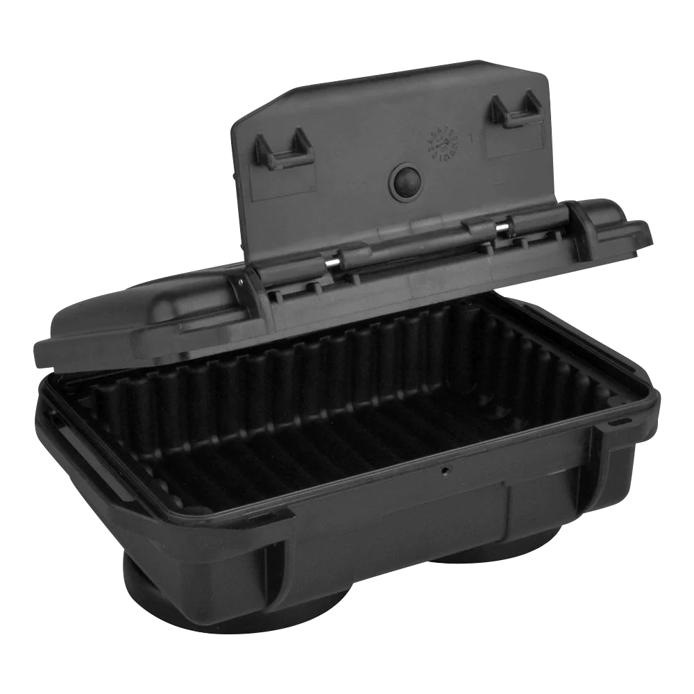 Medium-sized Secret Safe with Vacuum Seal and Rubber Padding, Portable Black Hard Case