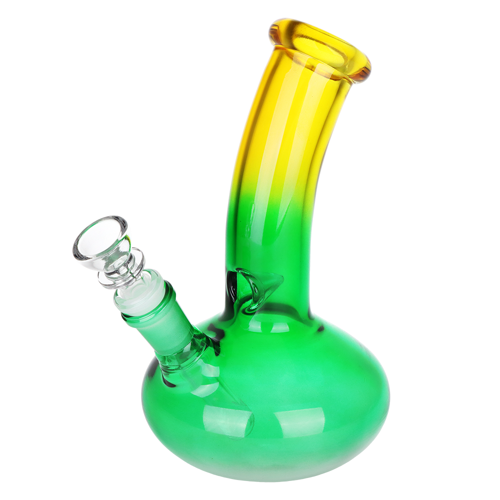 SeshGear 8 inch ombre bong set with 14mm female joints and a SeshGear hang tag on each piece