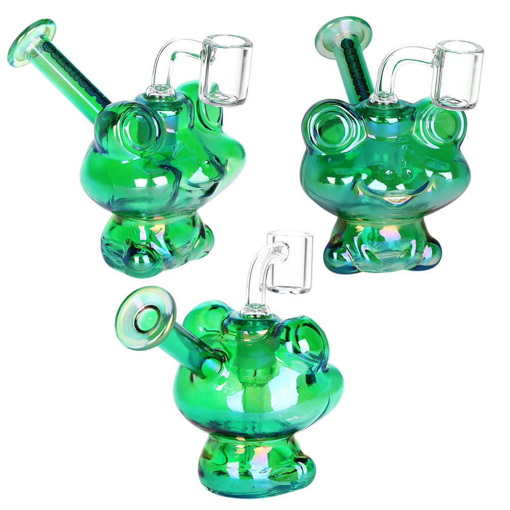 SeshGear Electro Frog Glass Dab Rig | 4.5" | 14mm F | Colors Vary