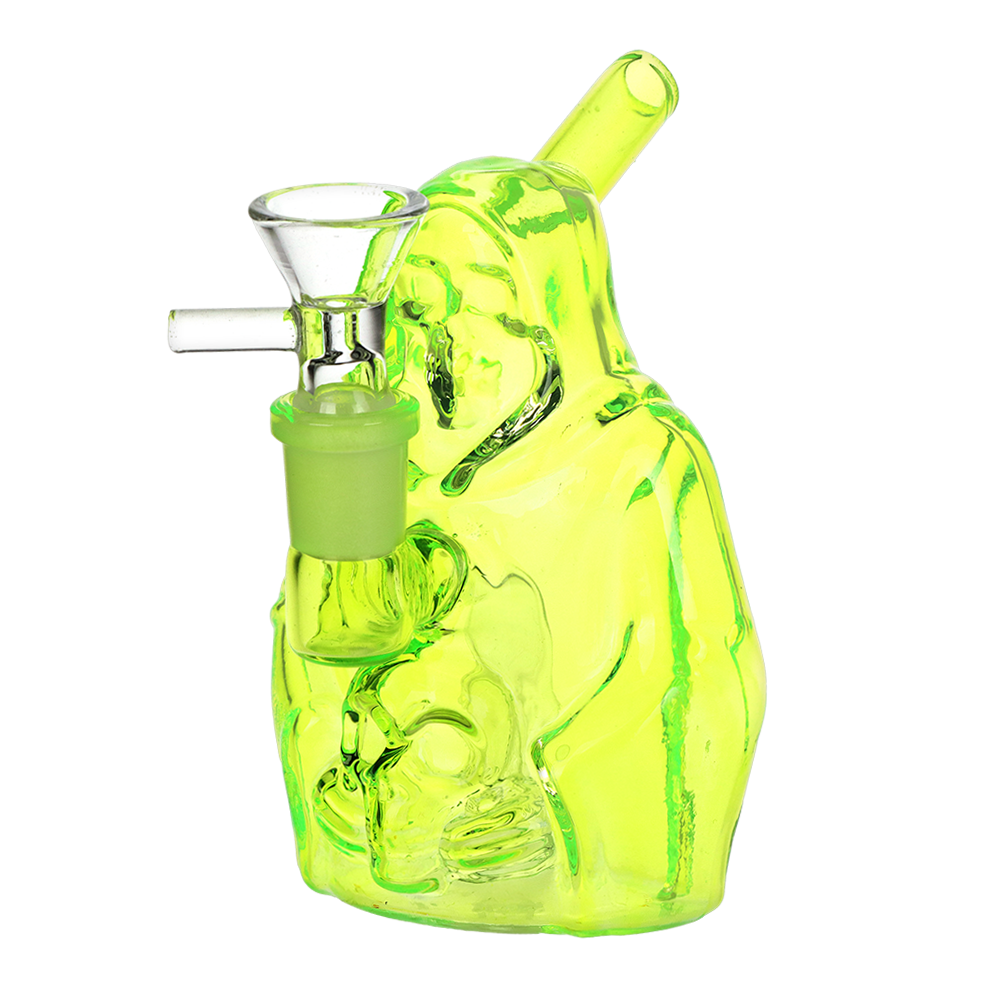 SeshGear Nocturnal Nightmare Glass Water Pipe | 4.5" | 14mm F | Assorted Colors | 4ct Bundle