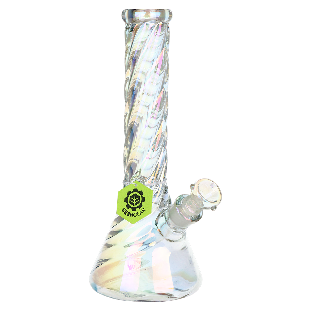 SeshGear Positive Twist Beaker Glass Water Pipe | 14mm F