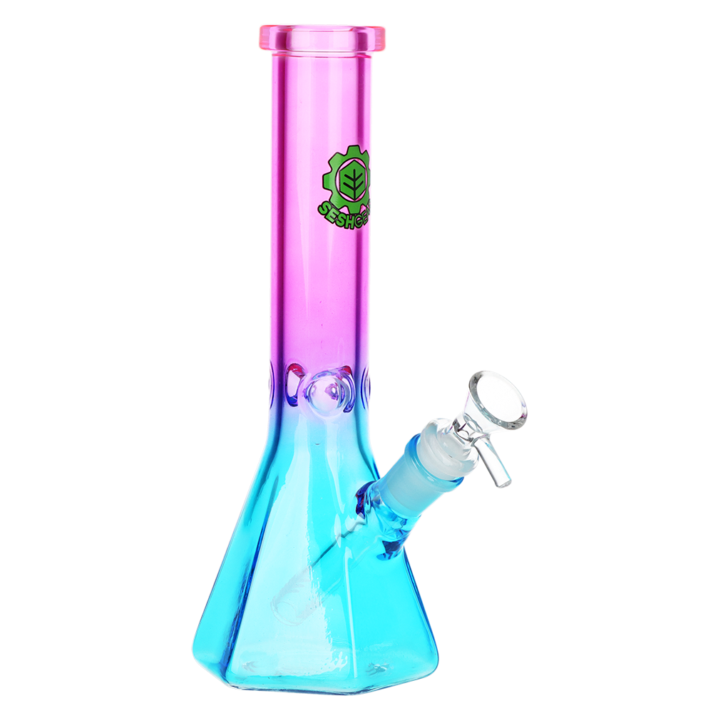 SeshGear Prismatic Bliss Ombre Glass Water Pipe | 10" | 14mm F