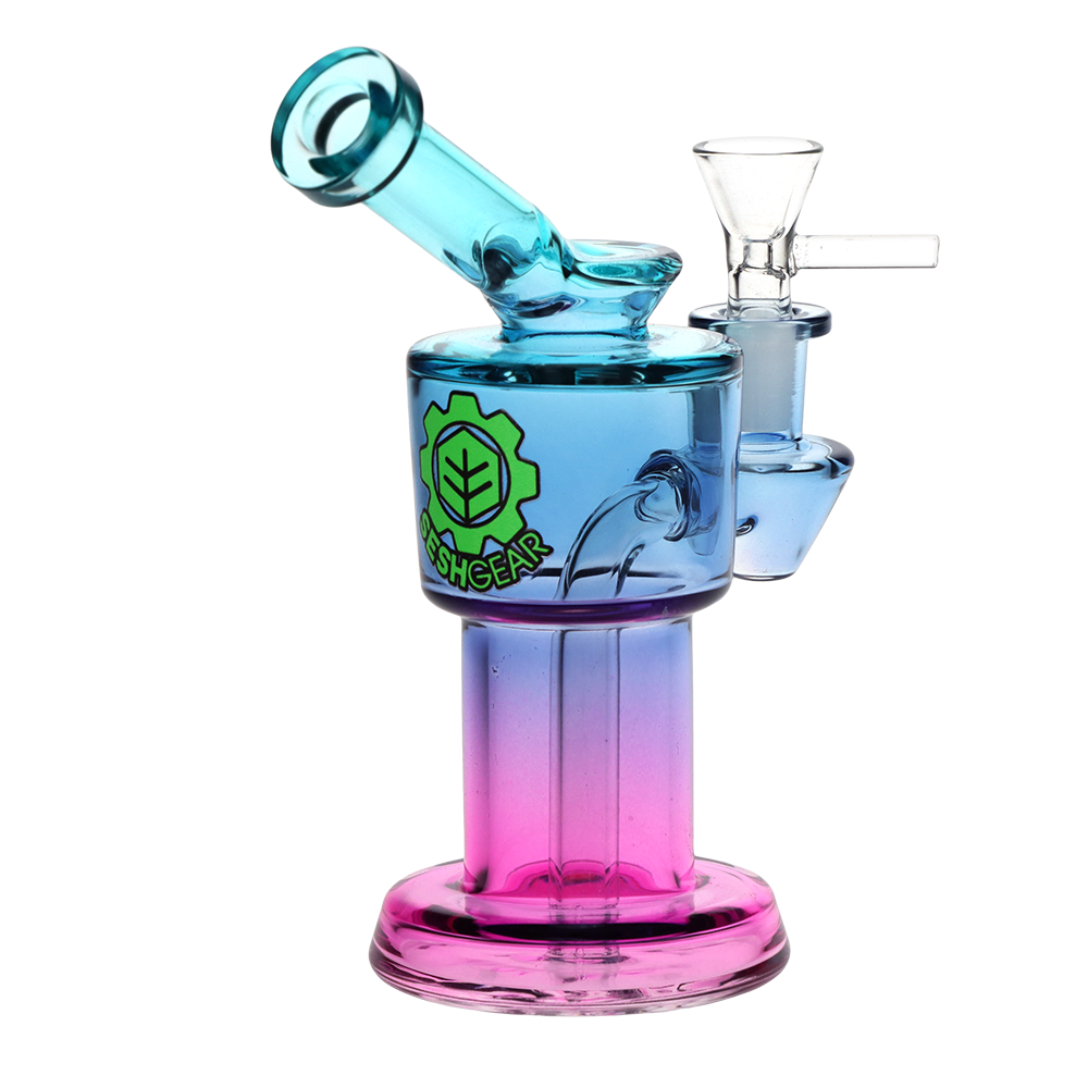 SeshGear Roboto Ombre Glass Water Pipe | 5.25" | 10mm F