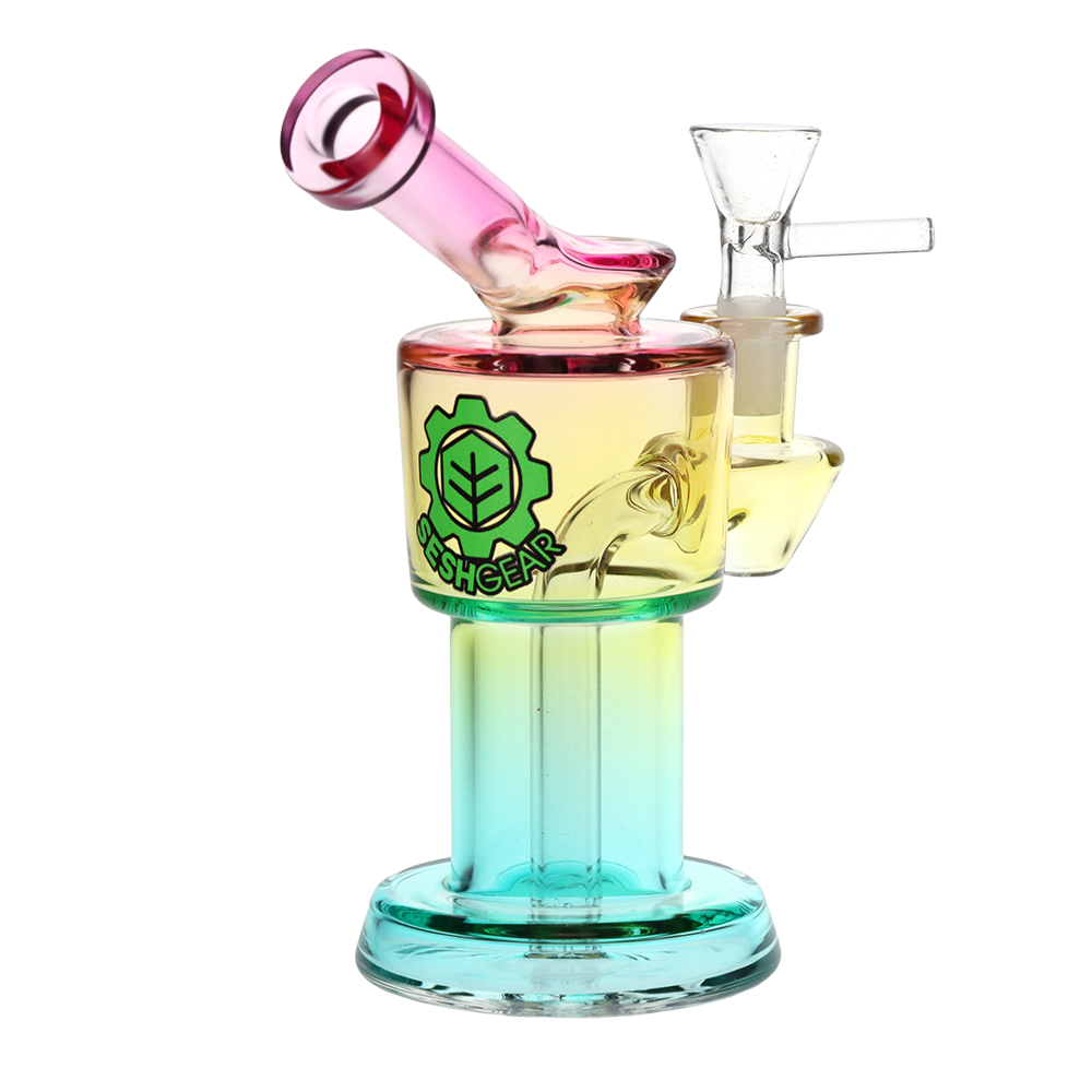 SeshGear Roboto Ombre Glass Water Pipe | 5.25" | 10mm F