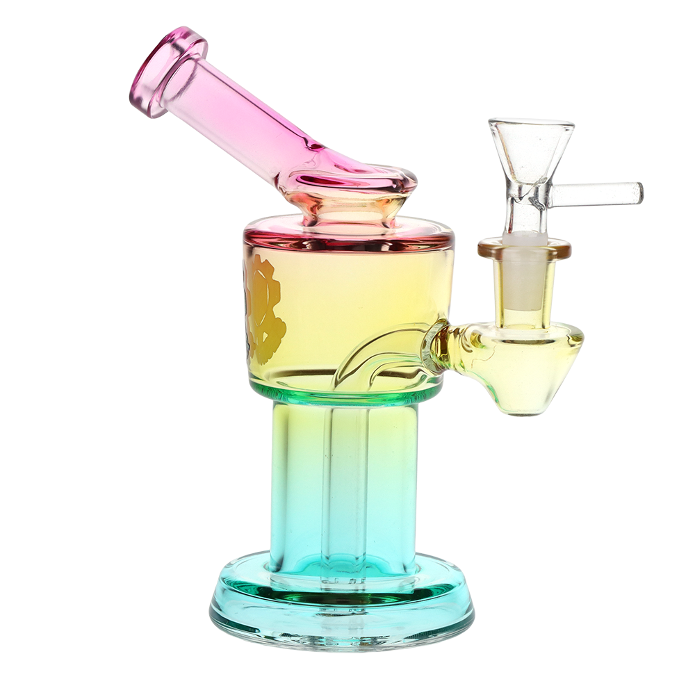 SeshGear Roboto Ombre Glass Water Pipe | 5.25" | 10mm F