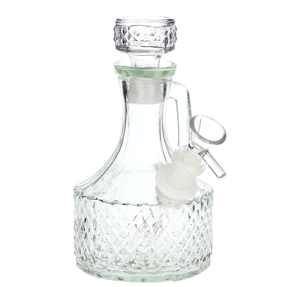 SeshGear Textured Vintage Glass Water Pipe | 6.5" | 14mm F