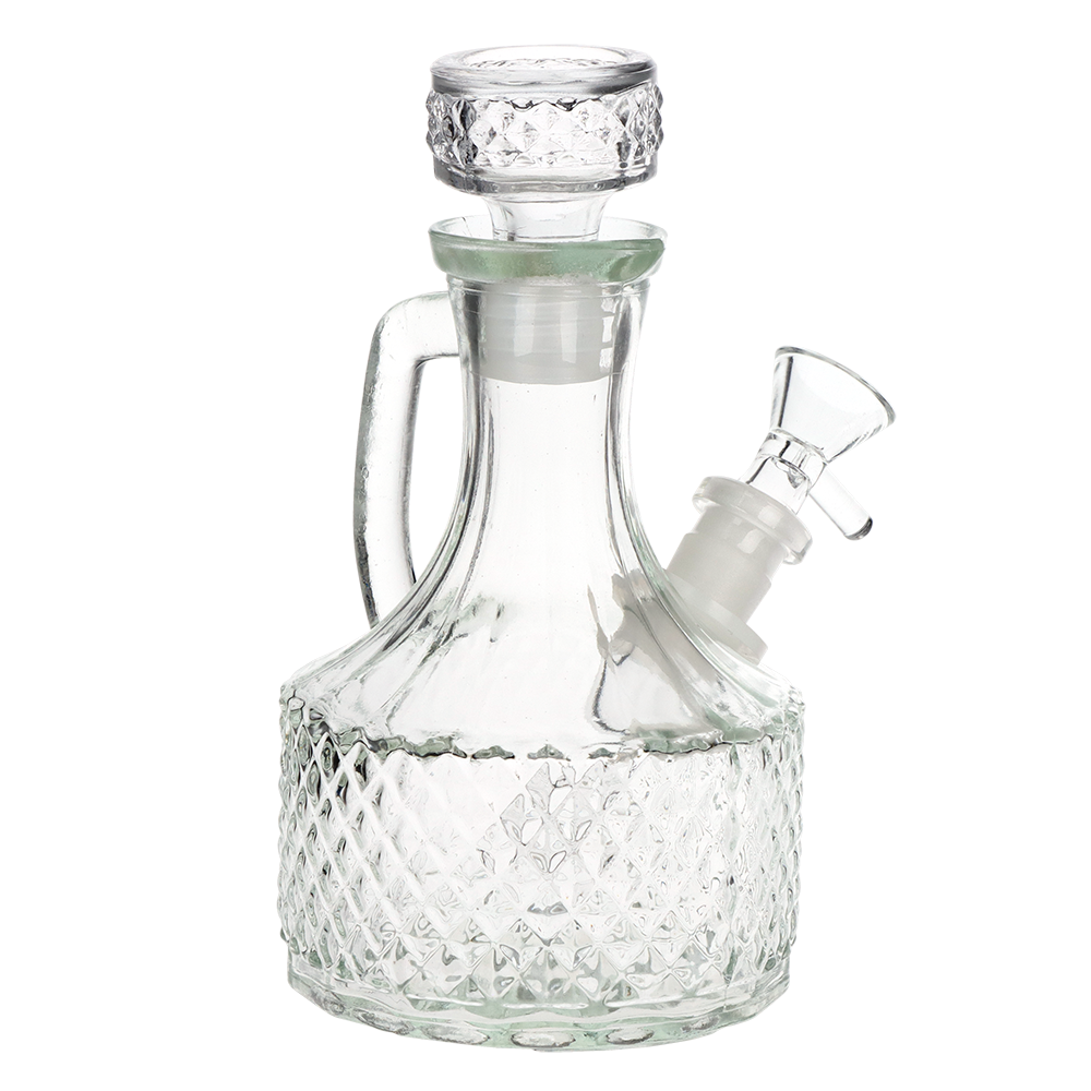 SeshGear Textured Vintage Glass Water Pipe | 6.5" | 14mm F
