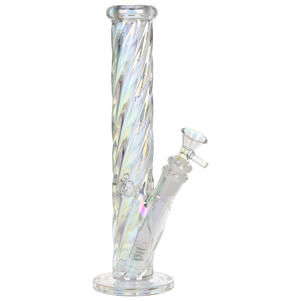 SeshGear Twist Straight Tube Glass Water Pipe | 14mm F