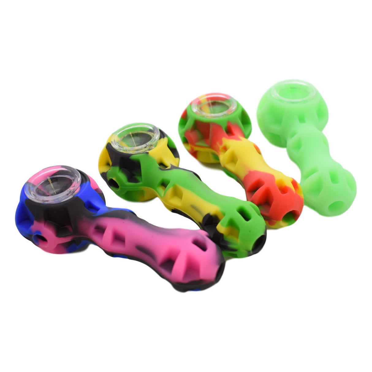 Silicone Hand Pipe Spoon Poker & Stash Can