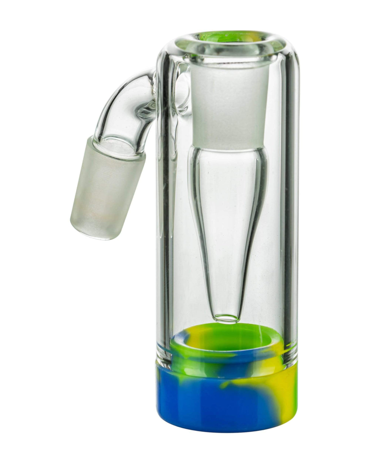 Valiant Distribution Silicone Jar Reclaimer for Dab Rigs, 45/90 Degree Angle, Assorted Colors