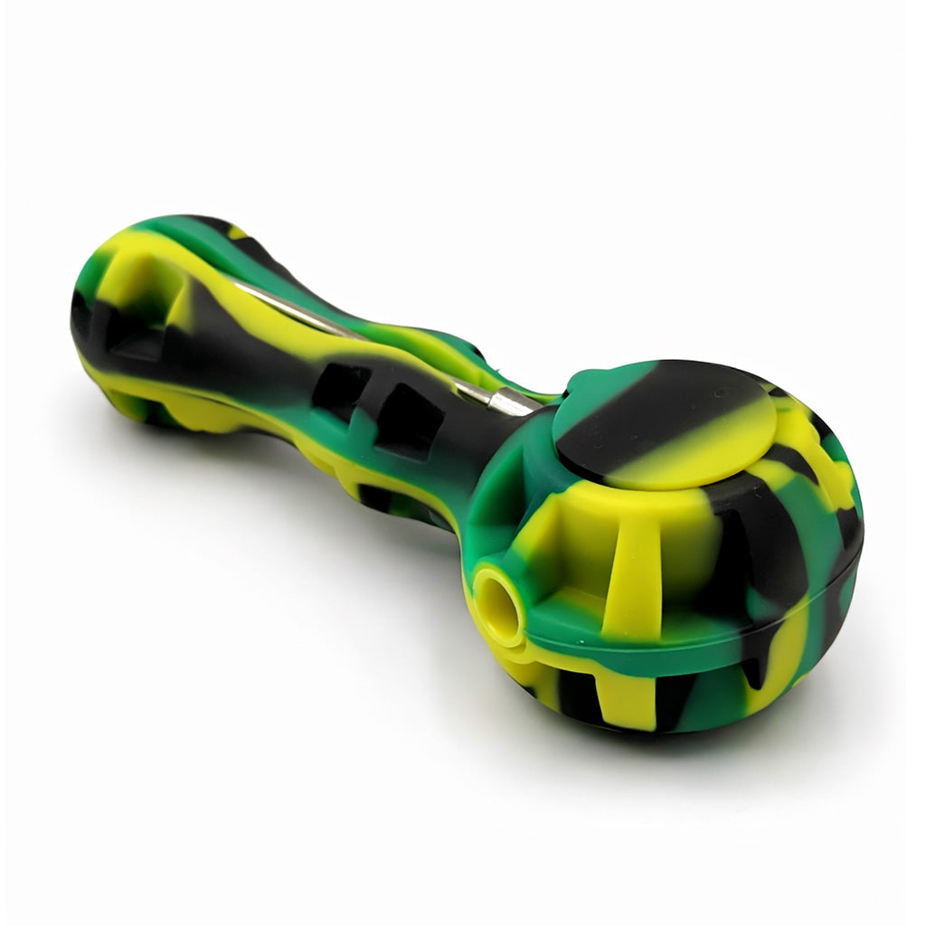 Silicone Spoon Pipe With Glass Bowl