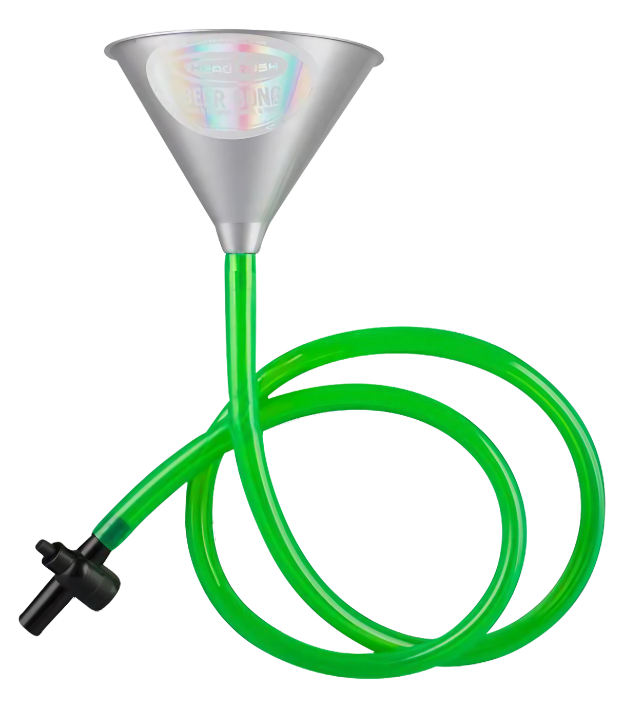 6-Foot Party Beer Bong with Single Funnel & Toggle Valve