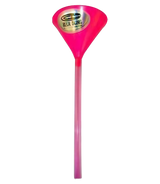 Pink 2-ft Single-Hose Head Rush Beer Bong Funnel, food-grade material, front view