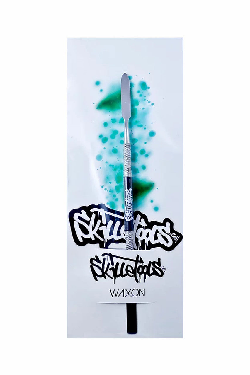 Skilletools Waxon Classic Dab Tool, 5" Steel, Silver Color, for Dab Rigs - Front View