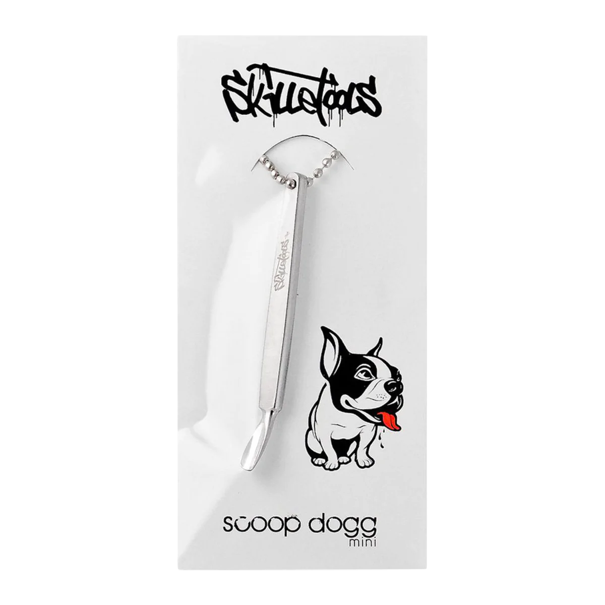 Skilletools MINI Scoop Dogg Dab Tool, 3" metal, portable with silver finish